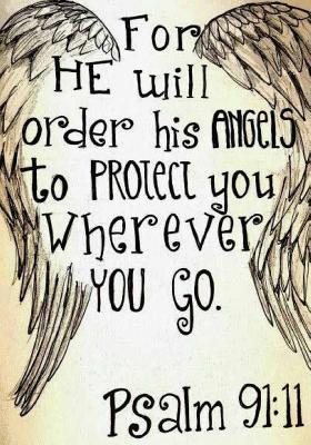 Download For He Will Order His Angels to Protect You Wherever You Go.: 120 Dot Grid Pages, 7 X 10 - NOT A BOOK | PDF