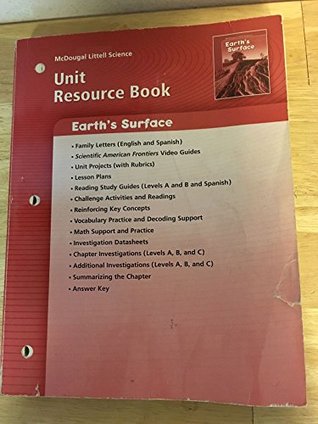 Download McDougal Littell Science: Earth Science: Unit Resource Book Earth?s Surface - McDougal Littel file in ePub
