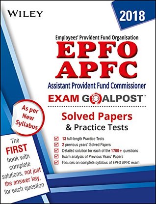 Download Wiley's EPFO APFC Exam Goalpost Solved Papers and Practice Tests - DT Editorial Services file in ePub