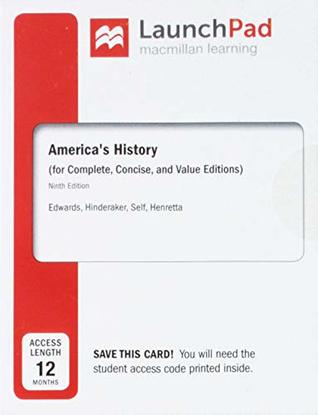 Download Launchpad for America's History and America's History: Concise Edition (Twelve Months Access) - Rebecca Edwards | PDF