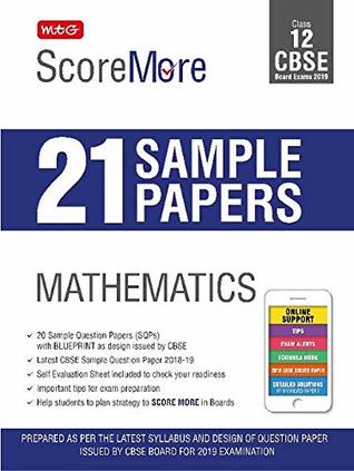 Download ScoreMore 21 Sample Papers CBSE Boards – Class 12 Mathematics - MTG editorial board | ePub