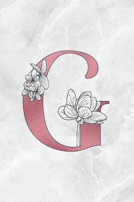 Read online G: Letter G Journal, Rose Gold on Marble, Personalized Notebook Monogram Initial, 6 X 9 - Baby Grass Design file in ePub