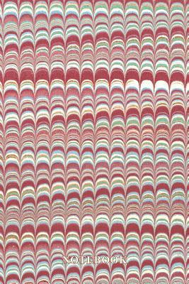 Read online Notebook: Vintage Marbling Journal - Retro Red Light Blue White Marbled Endpaper Design - 100 Wide Ruled 6 X 9 Pages -  file in PDF