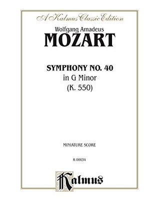 Read Symphony No. 40 in G Minor, K. 550: Full Orchestra (Miniature Score) (Kalmus Edition) - Wolfgang Amadeus Mozart file in ePub