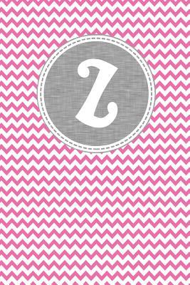 Read online Z: Pink Chevron Pattern with Grey Circular Nameplate Dashed Border and White Personalized Initial Monogram Journal - Positive Mindset Personalized Press | ePub