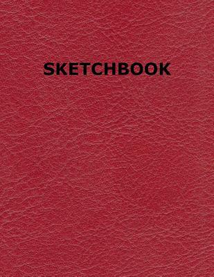 Read Sketchbook: Red Leather Style Cover for Sketching, Drawing and Doodling -  | ePub