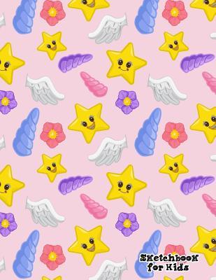 Read online Sketchbook for Kids: Blank Sketch Book Journal Sketch, Doodle and Draw Pink Magical Unicorn Pattern - Nifty Prints file in PDF